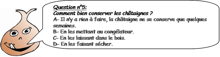 Mode de conservation des châtaignes